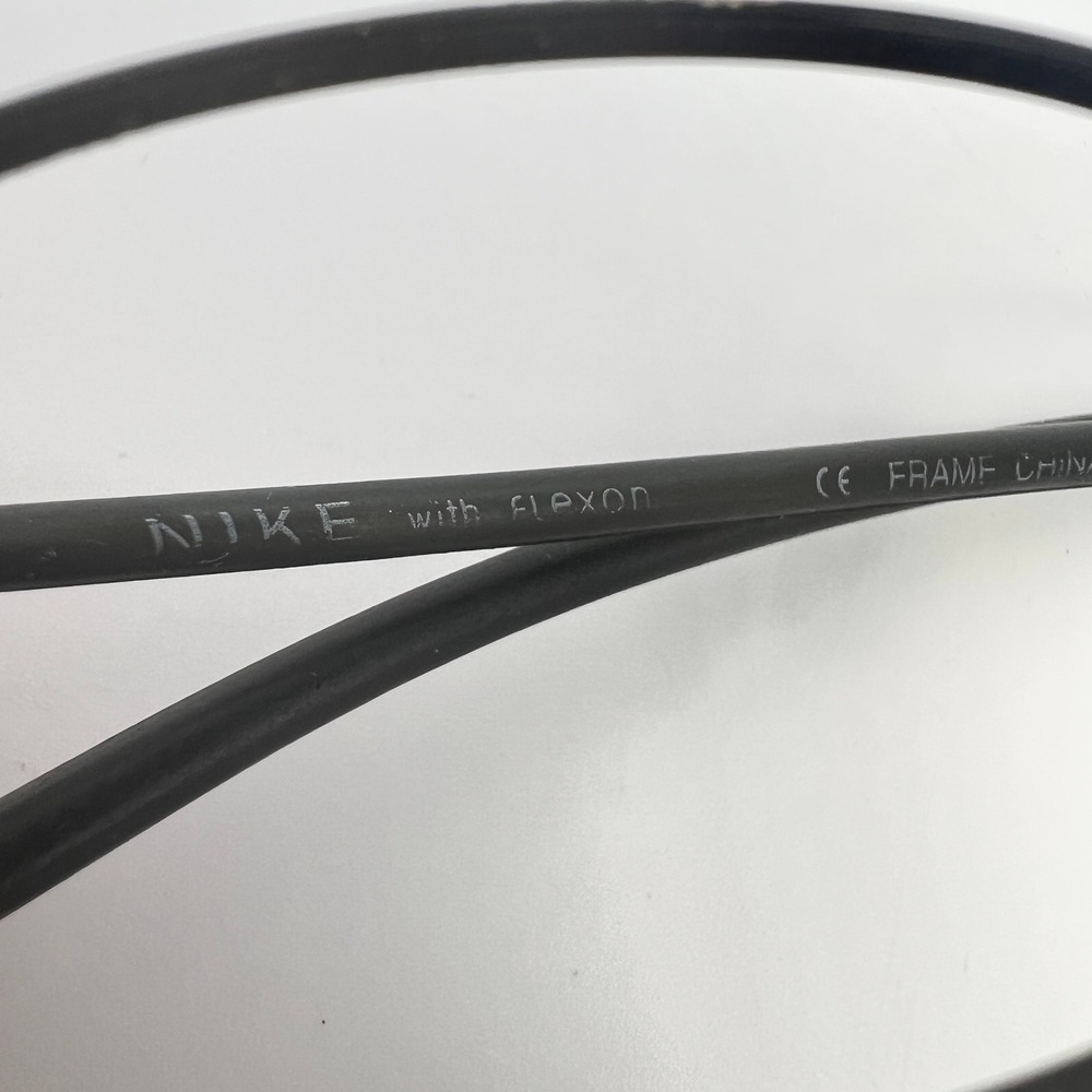 Nike Flexon Black Memory Metal Eyeglasses Men 50-18-135mm Rectangular Frame FLAW